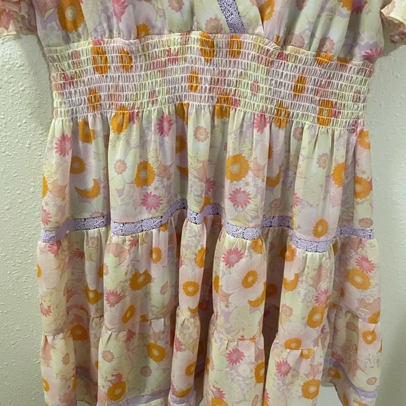 Retro Style Flower Dress - Picture 4 of 4